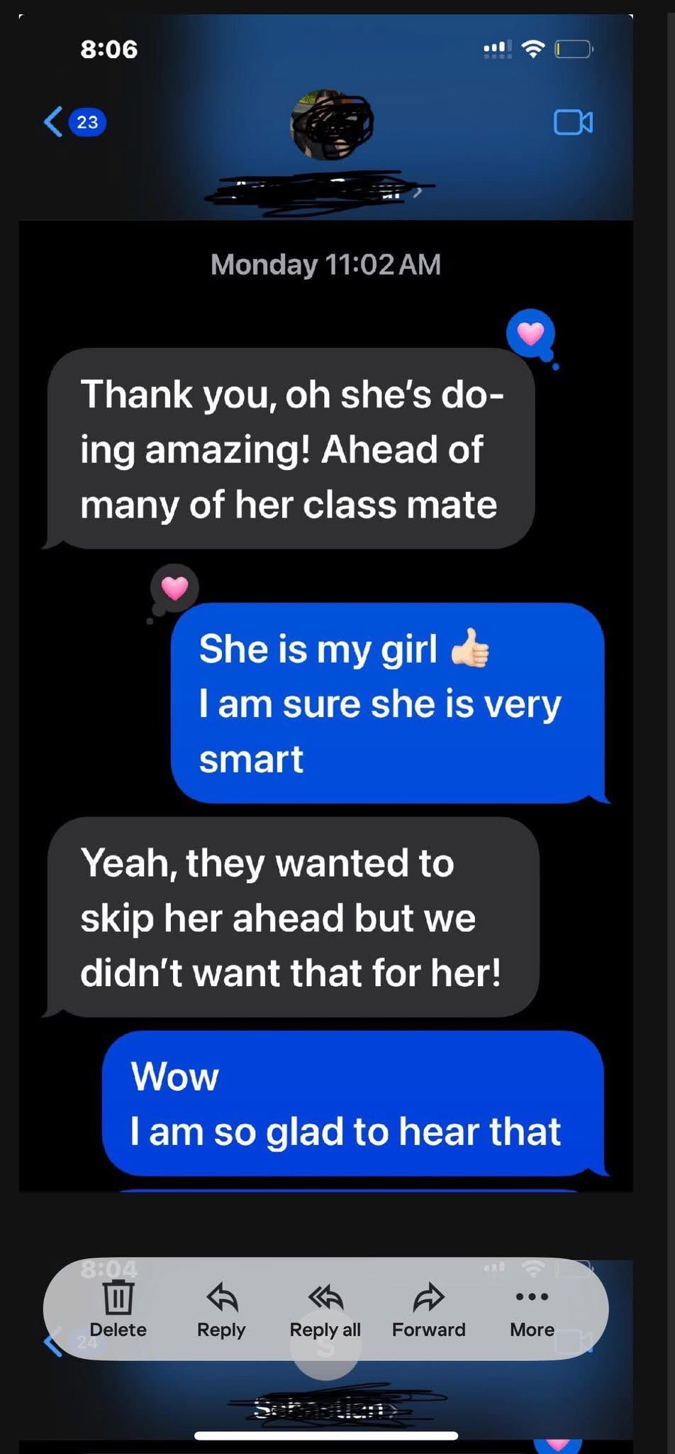 Family testimonial