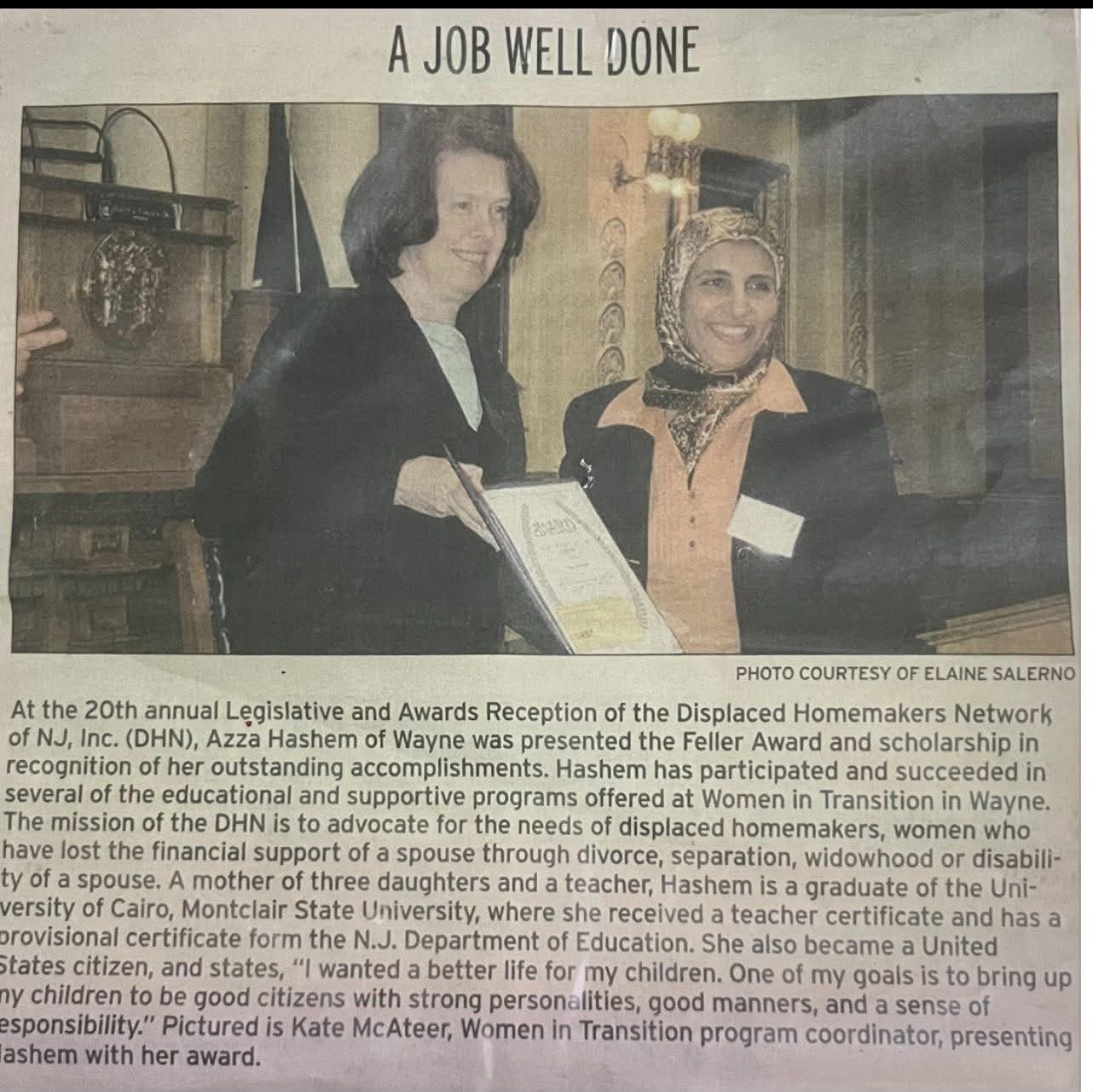 Newspaper article